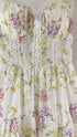 Spring Embroider Tie Straps Tiered Sundresses